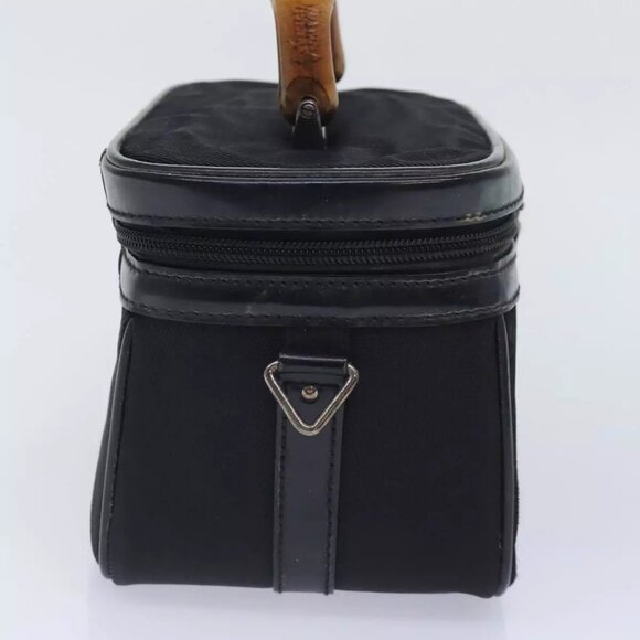 GUCCI Vanity Hand Bag Nylon Black 013 2122 2490 Auth 89706 - Picture 6 of 16